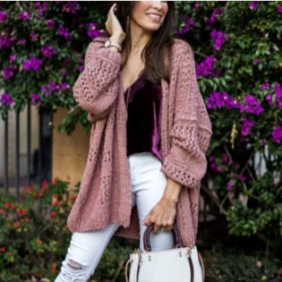 Free People *  Morning Cardigan Long - Picture 14 of 15